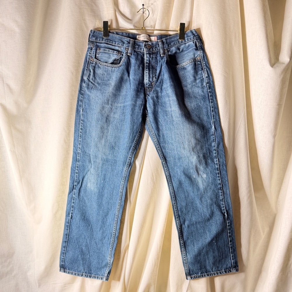 Levi's 559 Relaxed Straight Fit Blue Denim Jeans Mens 32x29 Zipper Fly Grunge